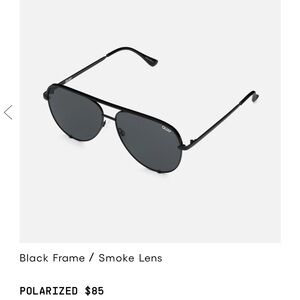 Quay polarized sunglasses unisex